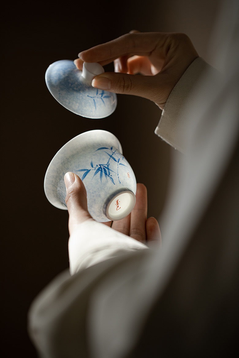 Bamboo Gaiwan Ceramic Transparent