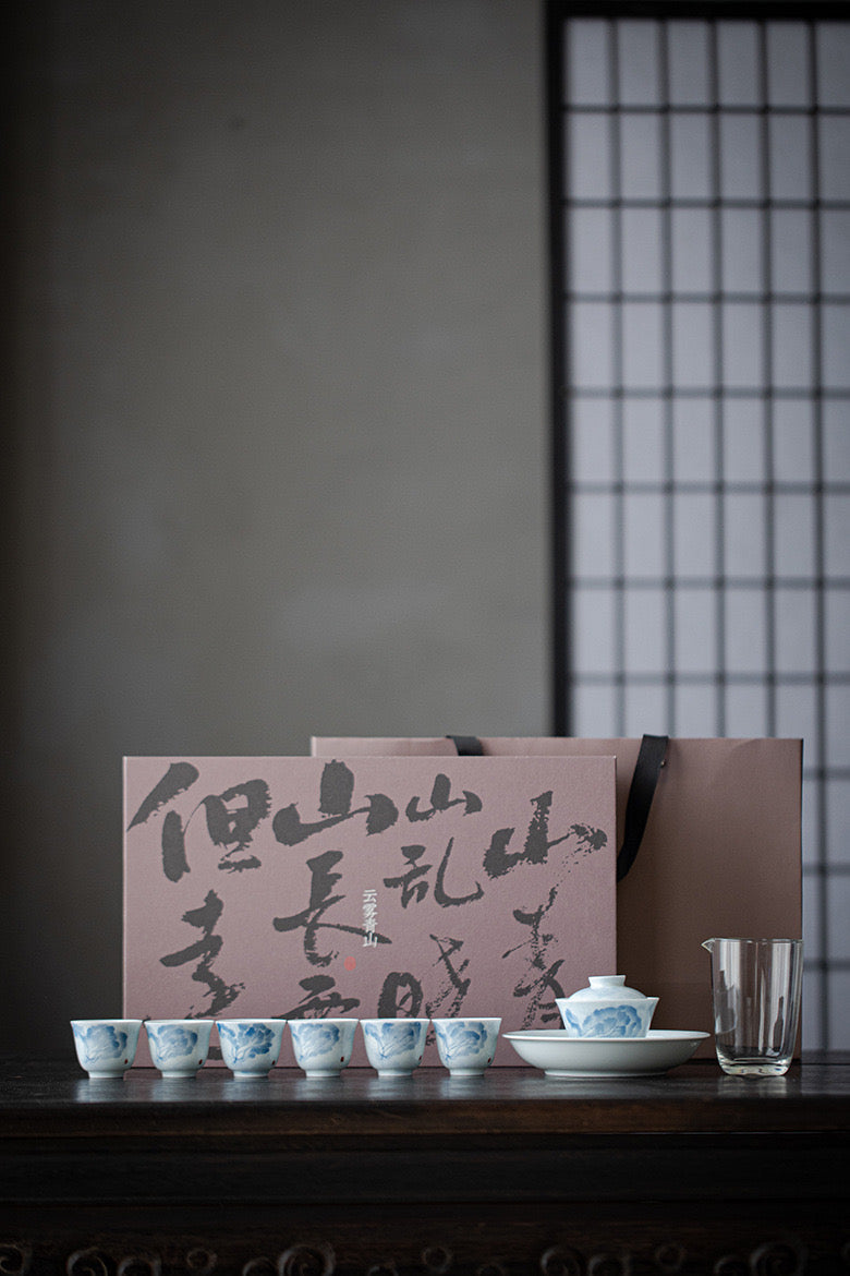 Cabbage Design Tea Set with box