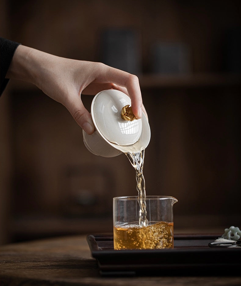 Handmade Gaiwan Brewing Tea