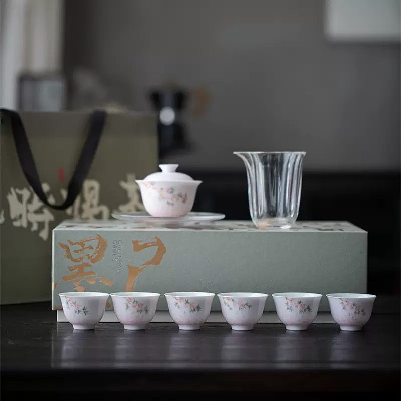 Cherry Tea Set Front View