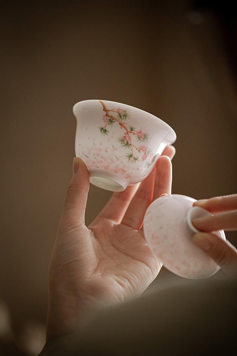 Cherry Tea Bowl Close Up