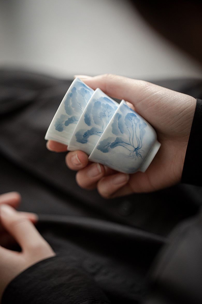 Cabbage Design Tea Cups