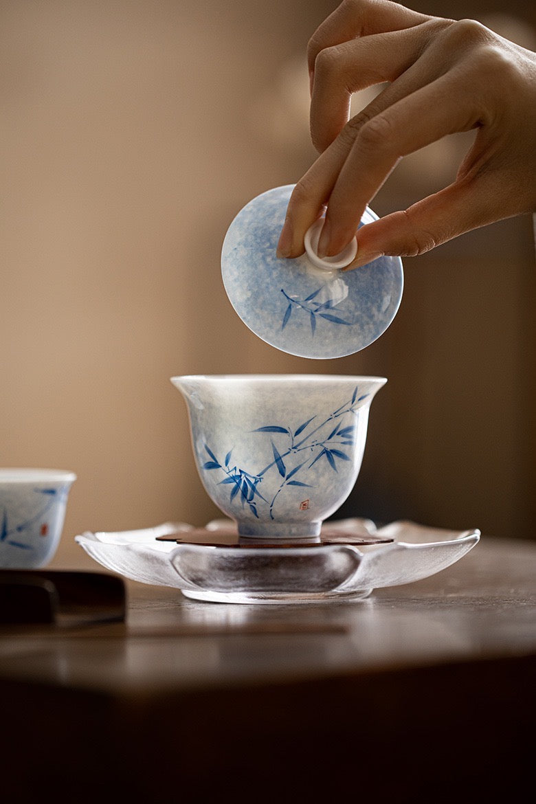 Bamboo Gaiwan High Quality Ceramic