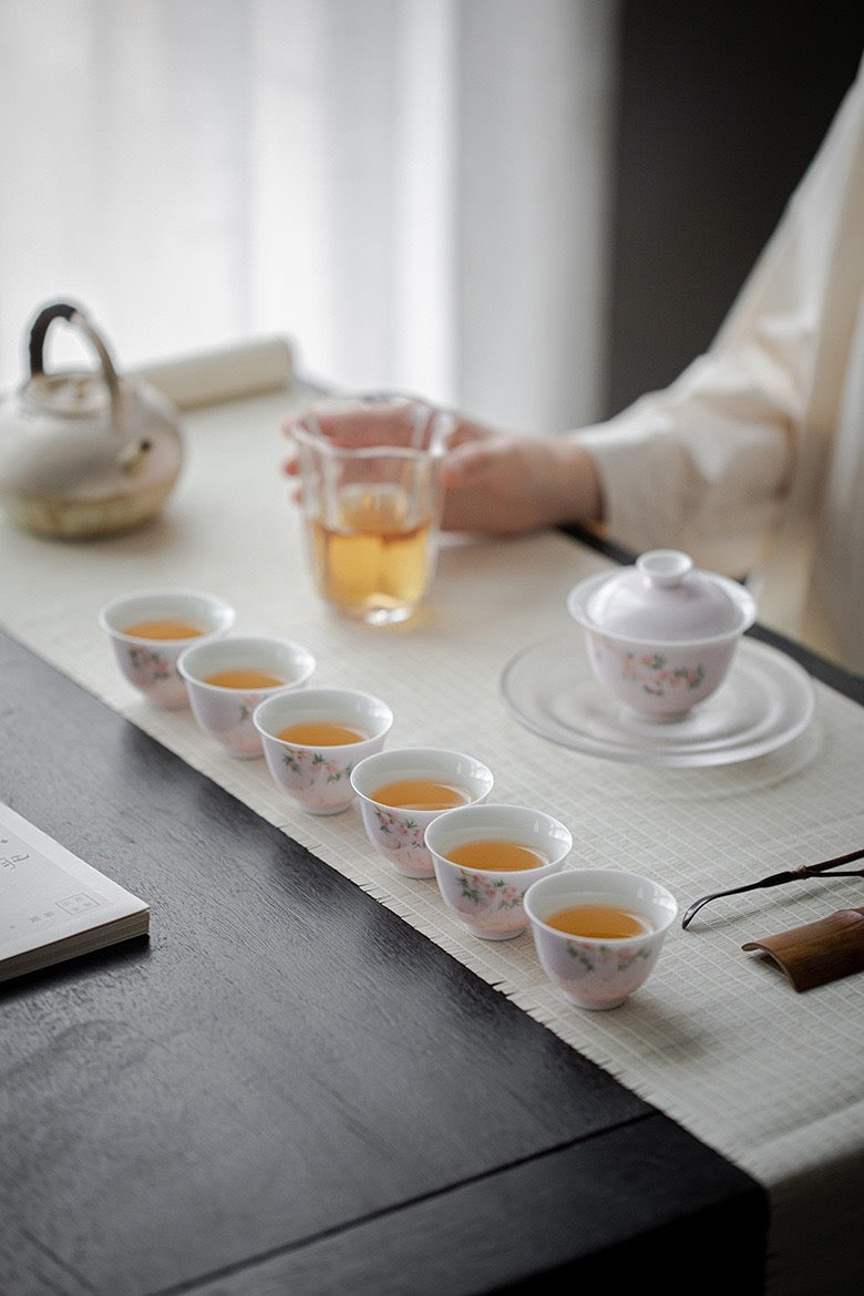 Cherry Tea Set Front View