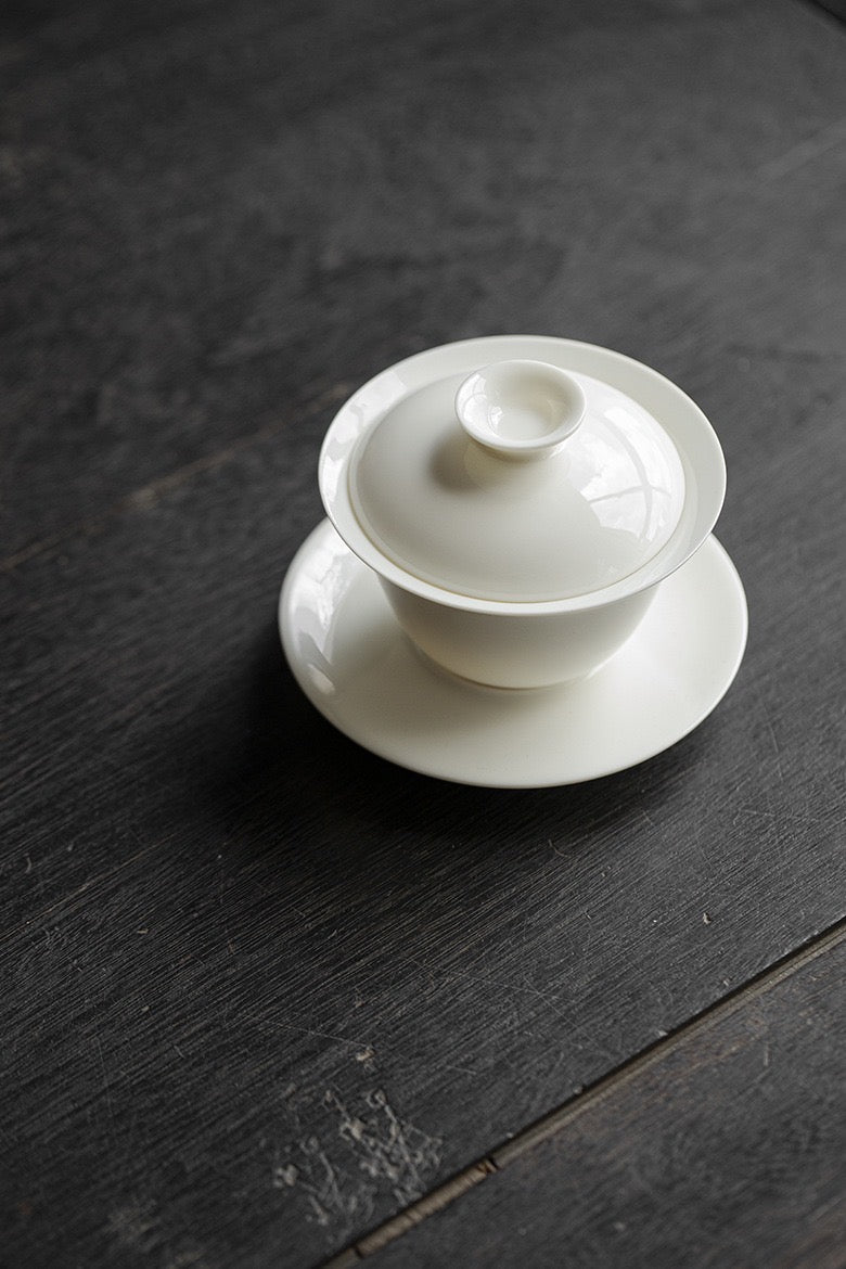 White Tea Bowl top view