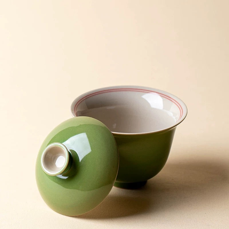 Green Handmade Gaiwan 150ml