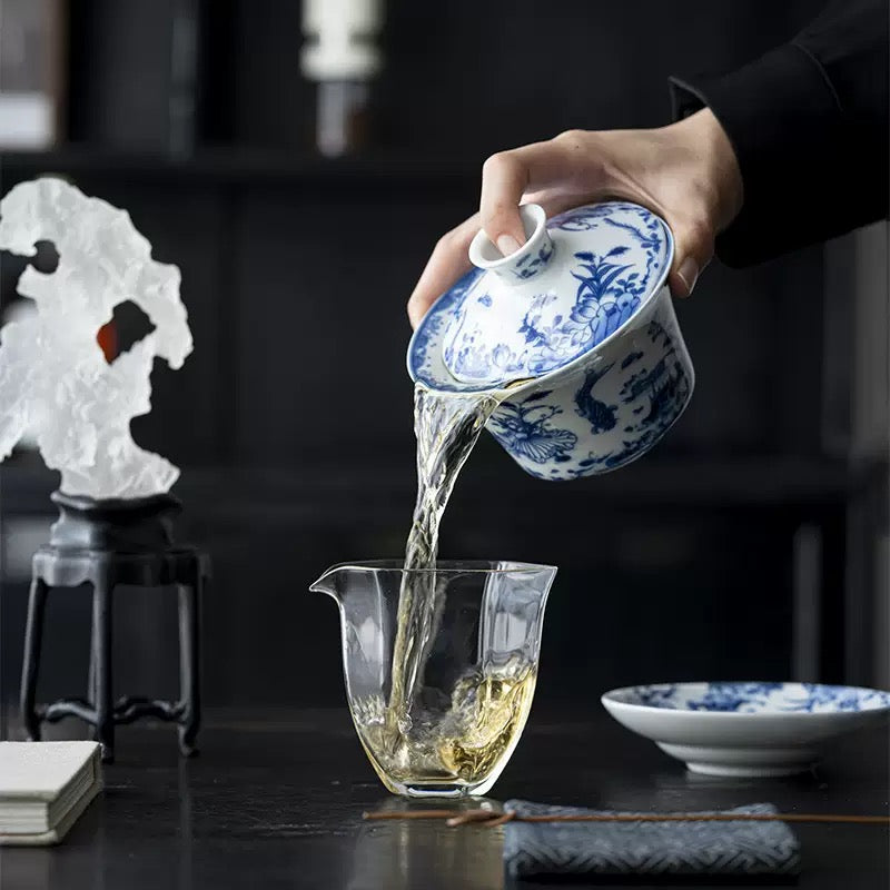 Blue and white porcelain Gaiwan300ml