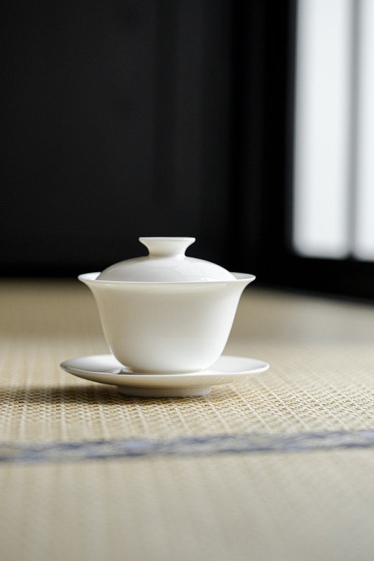 White Tea Bowl Front View