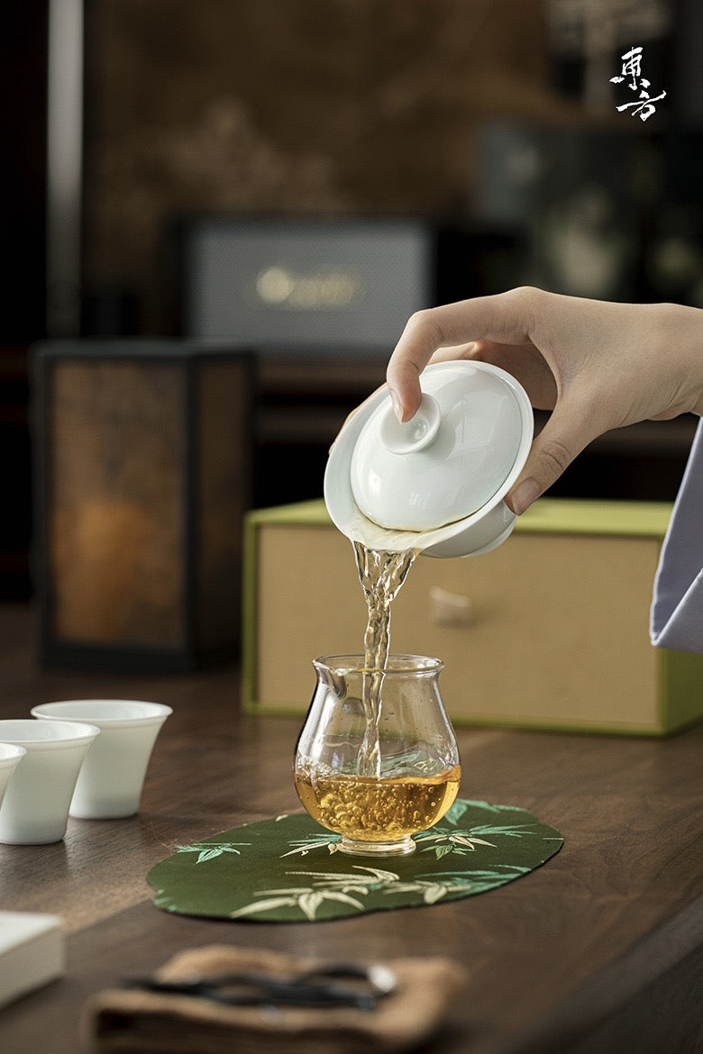 Thin cover bowl tea cup kung fu tea set