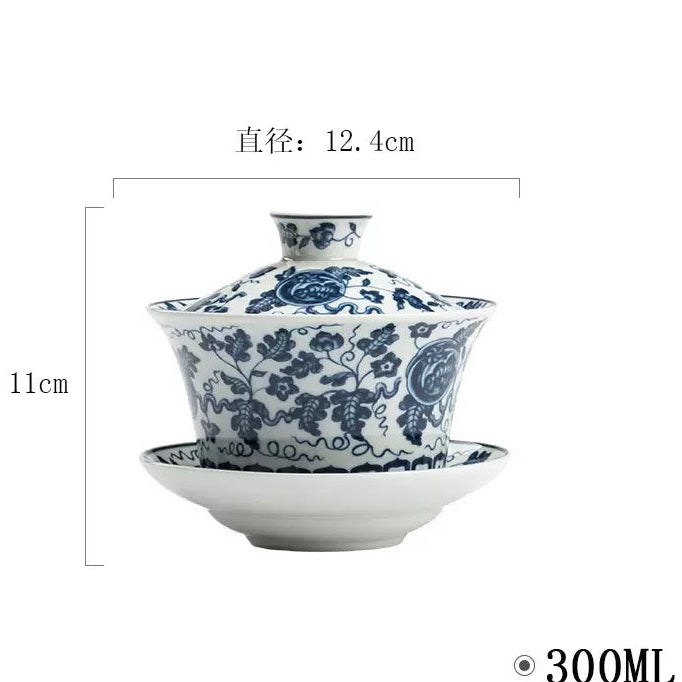 Blue and white porcelain Gaiwan300ml
