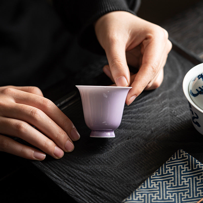 Purple Ceramic Tea Cup 40ml