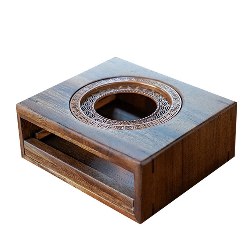 Walnut Wood Tea Warmer Tea Cooker