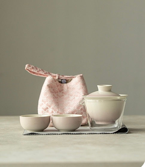 Handmade Portable Ceramic Travel Tea Set