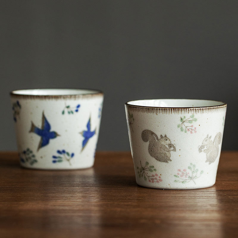 Japanese Minoyaki ceramic handmade teacup household water cup