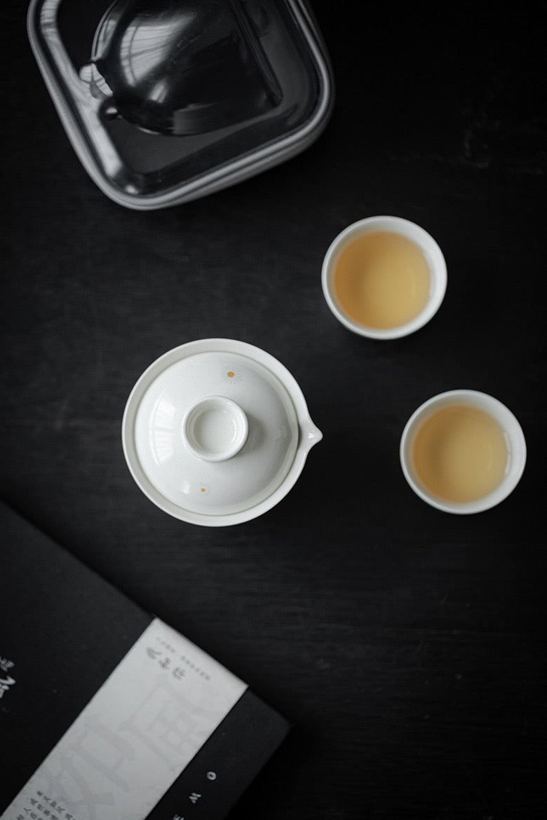 Handmade Daisy Travel Tea Set Portable Teaset