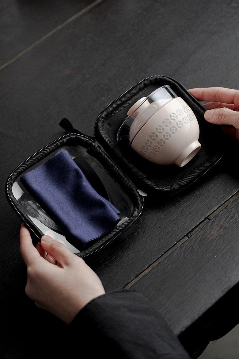 Travel tea set portable express cup one pot one cup