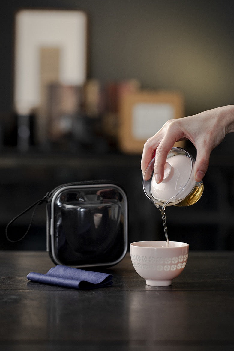 Travel tea set portable express cup one pot one cup