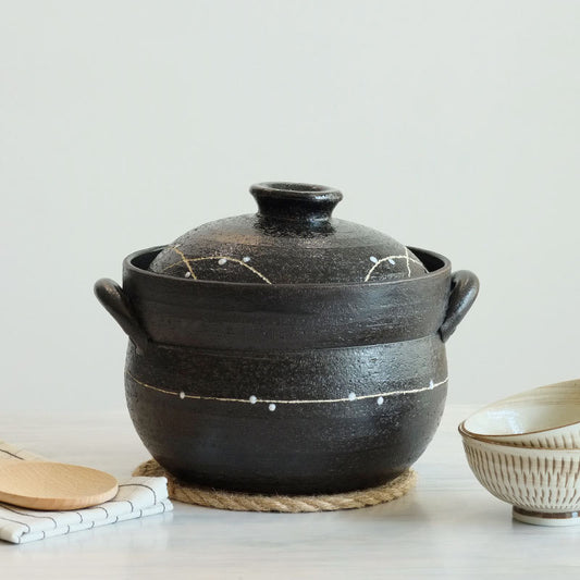 Japanese imported Banko-yaki earthenware pot, non-stick pot, Japanese gas casserole, household soup pot, hand-made cookware