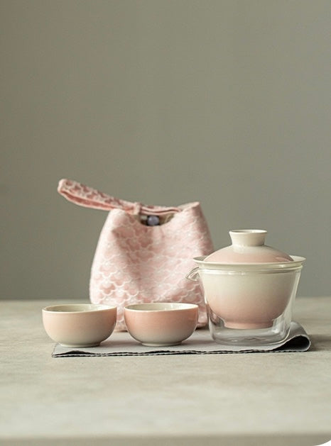 Handmade Portable Ceramic Travel Tea Set