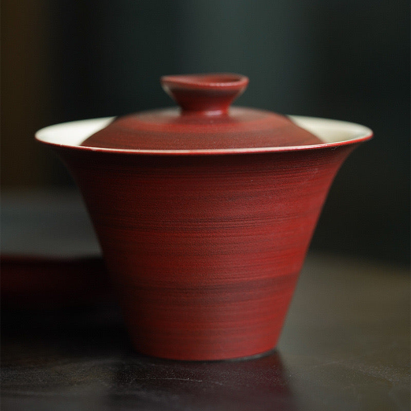 Handmade Maybush Red Ceramic Tea Set 150ml