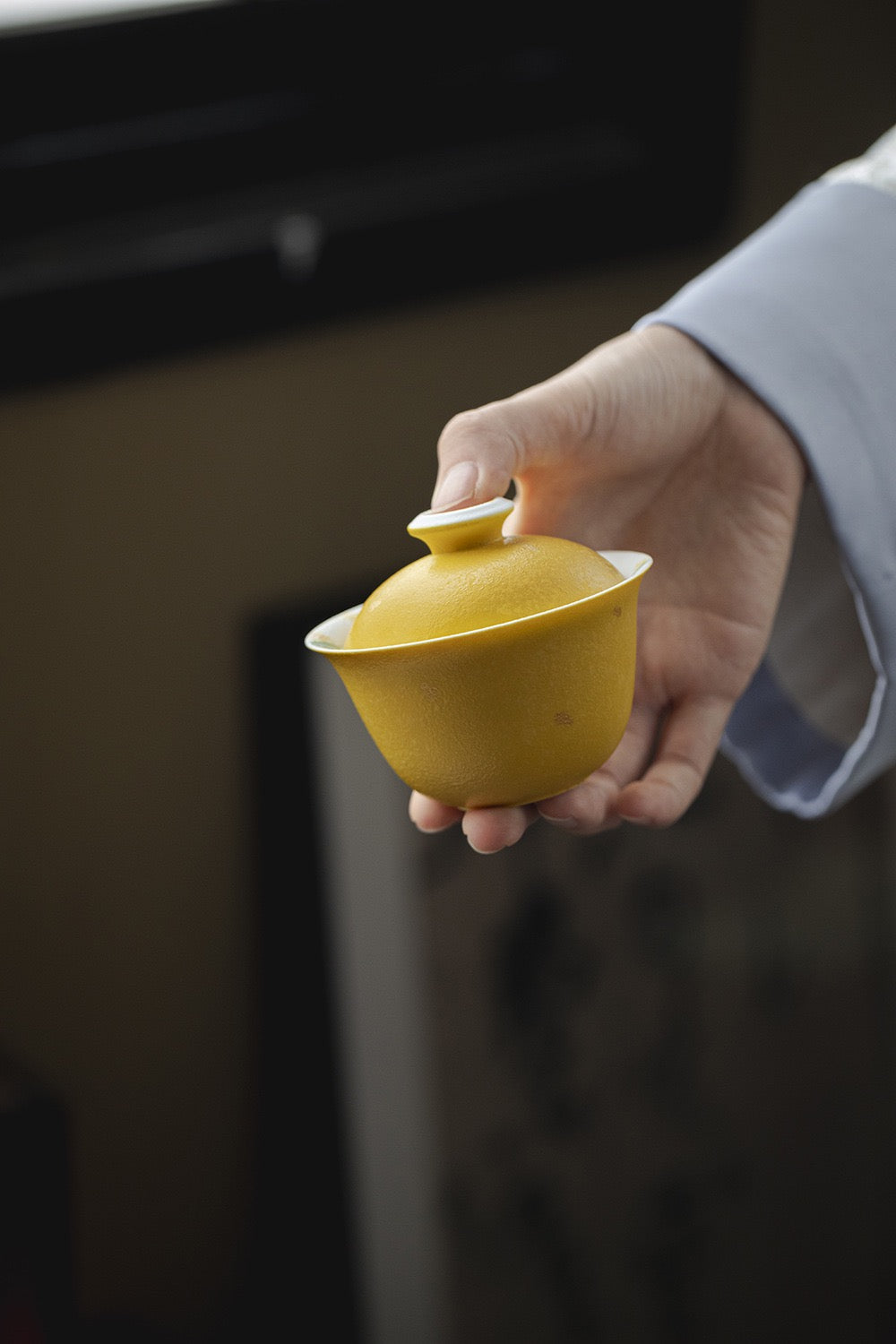 Hand painted osmanthus Gaiwan Tea Set Gift set