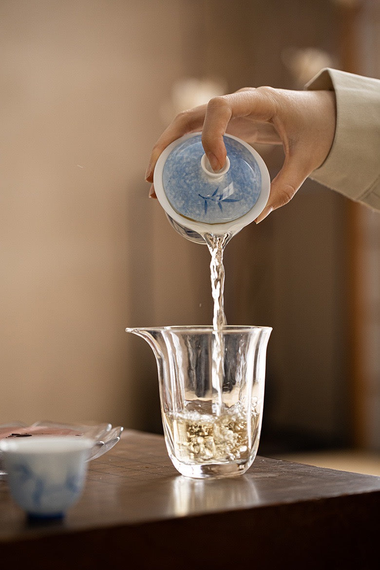 Bamboo Gaiwan With Tea Soup